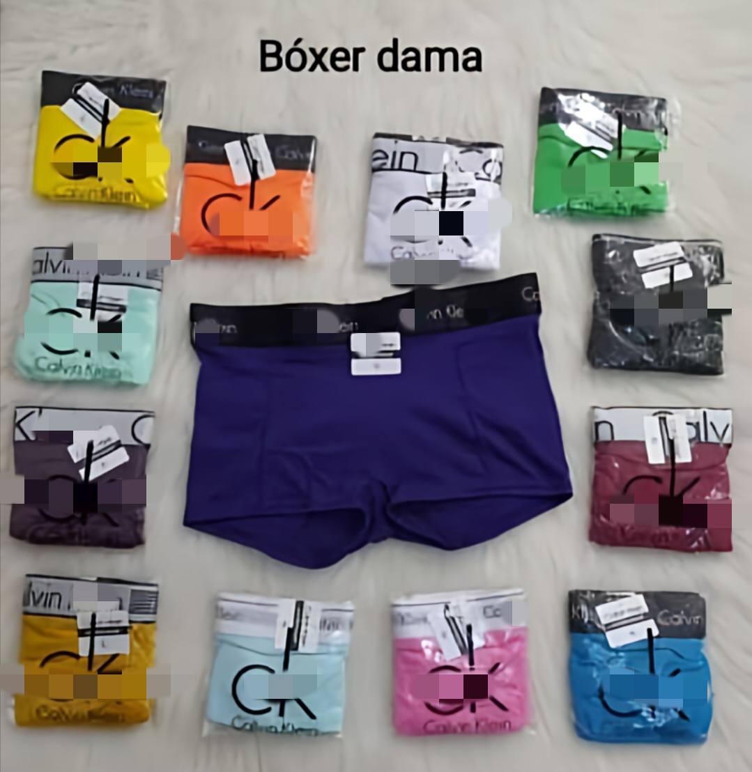 12 BOXER CK + 12 PARES DE MEDIAS PARA DAMA Y CABALLERO